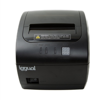 Iggual Impresora Termica Tp7001 Usb Rj45 Negro